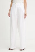 Tommy Hilfiger spodnie damskie kolor biały szerokie high waist WW0WW45780
