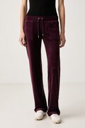 Juicy Couture donji dio trenirke za žene DEL RAY POCKETED PANT bordo spušteni struk JCAP180G