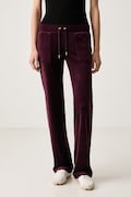 Juicy Couture donji dio trenirke za žene DEL RAY POCKETED PANT bordo spušteni struk JCAP180G