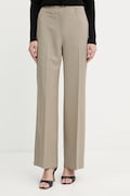 Hlače Guess DOROTHEE boja: bež, široke, visoki struk, W5YB04 WHD92