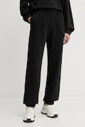 Pinko pantaloni de trening din bumbac culoarea negru, uni, 105508 A2RB