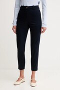 United Colors of Benetton spodnie damskie kolor granatowy dopasowane high waist 4FRXDF096