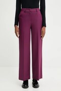 United Colors of Benetton spodnie damskie kolor fioletowy proste high waist 4L4HDF07F