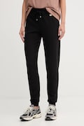 EA7 Emporio Armani spodnie dresowe damskie kolor czarny gładkie AF13135.7W000461
