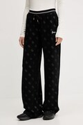 Guess spodnie dresowe PAULINA damskie kolor czarny wzorzyste V5BB00 K1902