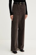 Джинсов панталон Weekend Max Mara TANIA в кафяво със стандартна кройка, с висока талия 2525136092600