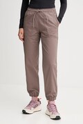 Columbia spodnie ROC Ripstop damskie kolor brązowy high waist 2135771