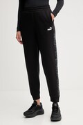 Puma spodnie dresowe damskie kolor czarny wzorzyste 688086