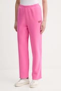 American Vintage spodnie dresowe bawełniane damskie kolor różowy gładkie PLI05B