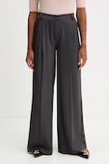 Панталон Twinset в сиво с широка каройка, с висока талия 252TF2043