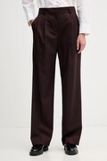 Панталон Tommy Hilfiger в бордо с широка каройка, с висока талия WW0WW48358