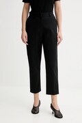 Calvin Klein spodnie damskie kolor czarny proste high waist LV044B916G