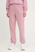 Спортивні штани Dkny колір рожевий з аплікацією DP5P3737