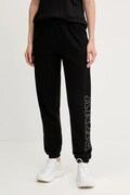 Спортивні штани Dkny колір чорний з аплікацією DP5P3737