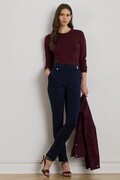 Штани Lauren Ralph Lauren колір синій прямі середня посадка 200980023