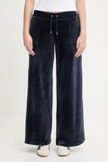 Juicy Couture damskie bawełniane YUKA WIDE LEG granatowe regular waist JCBBJ225803