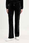 Juicy Couture pantaloni de trening din velur culoarea negru, uni, JCWBJ225311