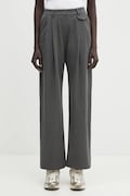 Панталон WRSTBHVR Dorea в сиво със стандартна кройка, с висока талия W8025SB.3135