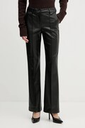 Sandro Ferrone spodnie damskie kolor czarny dzwony high waist S15YBFDENISE
