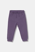United Colors of Benetton pantaloni de trening din bumbac pentru copii culoarea violet, uni, 3J70GF01N