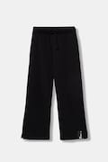 United Colors of Benetton pantaloni de trening din bumbac pentru copii culoarea negru, uni, 3NBMCF06K