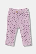 Kojenecké kalhoty United Colors of Benetton fialová barva, 4NNFAE005