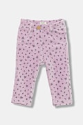 United Colors of Benetton pantaloni bebe culoarea violet, cu imprimeu, 4NNFAE005