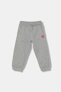 Diesel spodnie dresowe bawełniane dziecięce PXGIN TROUSERS kolor szary melanżowe J02461
