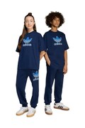 Dětské bavlněné tepláky adidas Originals tmavomodrá barva, s potiskem, JV8577