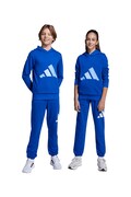 Детски спортен панталон adidas в тъмносиньо с принт JV9916