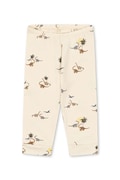Legíny pre bábätká Konges Sløjd BASIC PANTS GOTS béžová farba, vzorovaná, KS103706