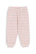 Konges Sløjd spodnie dresowe dziecięce z bawełną ITTY SWEAT PANTS GOTS kolor różowy wzorzyste KS103830