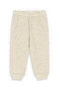 Konges Sløjd spodnie dresowe dziecięce z bawełną ITTY SWEAT PANTS GOTS kolor żółty wzorzyste KS103830