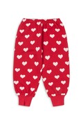Дитячі штани Konges Sløjd LOUPY LOU SWEAT PANTS OCS колір червоний однотонні KS103873