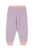 Konges Sløjd spodnie z dodatkiem alpaki dziecięce BERLE KNIT PANTS kolor fioletowy wzorzyste KS103717