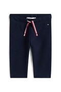 Дитячі бавовняні штанці Tommy Hilfiger колір синій однотонні KN0KN02073
