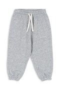 Konges Sløjd spodnie dresowe bawełniane dziecięce LOU SWEAT PANTS OCS kolor szary gładkie KS104345