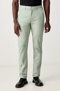 Tommy Hilfiger pantaloni chinos da uomo in cotone con elastan verde regular waist MW0MW40262