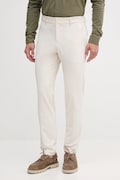 BOSS pantaloni culoarea bej, cu fason chinos, 50543570