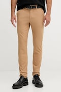 BOSS pantaloni culoarea verde, cu fason chinos, 50543945