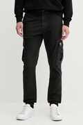 Hlače Tommy Jeans boja: crna, cargo kroj, DM0DM22003