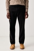 United Colors of Benetton spodnie męskie bawełniane z elastanem czarne regular waist 4TZYUF05H