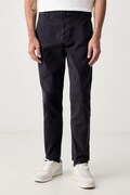 United Colors of Benetton spodnie chinos męskie bawełniane z elastanem granatowe regular waist 4TZYUF04P