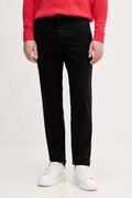 United Colors of Benetton spodnie chinos męskie bawełniane z elastanem czarne regular waist 4TZYUF04P