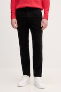 United Colors of Benetton spodnie chinos męskie bawełniane z elastanem czarne regular waist 4TZYUF04P