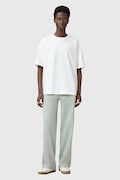 AllSaints pantaloni de trening din bumbac SOLEIL culoarea verde, uni, M041TC