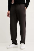 EA7 Emporio Armani spodnie dresowe męskie kolor brązowy gładkie AF13790.7X000133