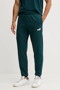 Puma pantaloni de trening culoarea verde, uni, 682607