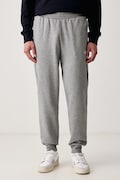Puma teplákové nohavice pánske s bavlnou Essential Logo sivé regular waist 684713