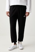 Puma teplákové nohavice pánske s bavlnou Essential Logo čierne regular waist 684713